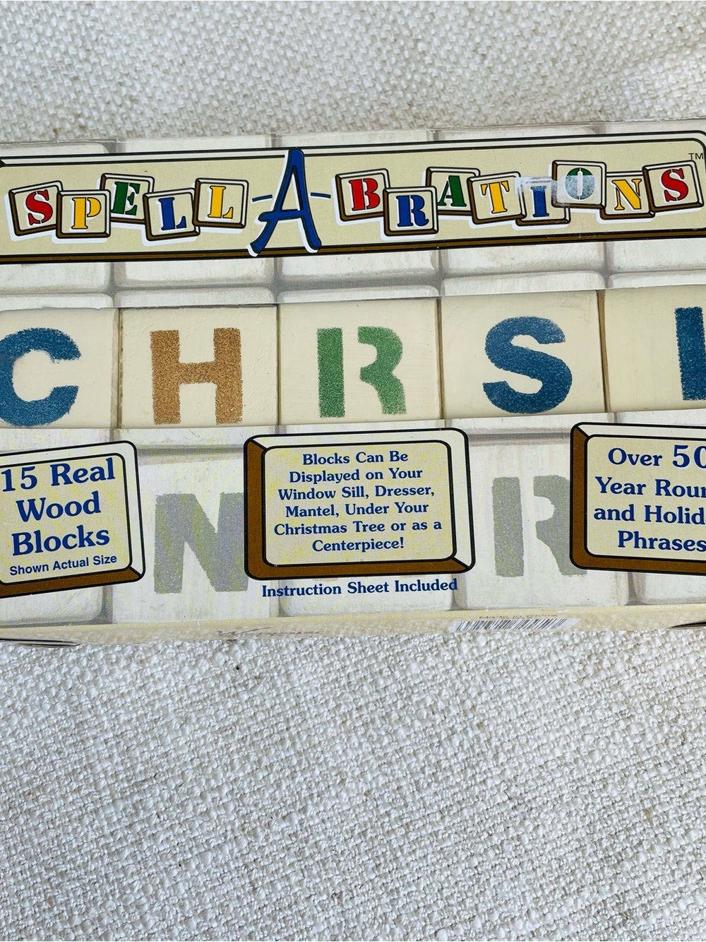 Vintage 90s Wooden Letter Blocks Learning